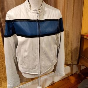 Wilson White Leather Jacket
